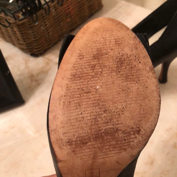 Black peep toe stilettos by STEVEN by Steve Madden - Picture 3 of 5